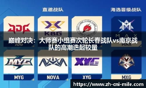 巅峰对决：大师赛小组赛次轮长春战队vs南京战队的高潮迭起较量